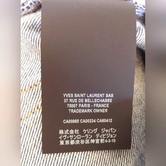 NEW AUTHENTIC Yves Saint Laurent Long Denim Skirt - Picture 11 of 12